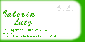 valeria lutz business card