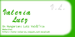 valeria lutz business card